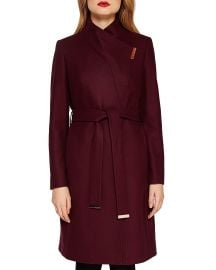 Ted Baker Kikiie Wool-Blend Long Wrap Coat   at Bloomingdales